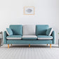Linen Contemporary Square Arm Sofa Washable Standard Sofa for Living Room Blue Clearhalo 'furn' 'furn_sofas' 'Furniture' 'furniture_sofas' 'Living Room Furniture' 'Sofa' 'sofas' 5072553