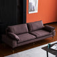 31.4"H Faux Leather Solid Color Square Arm Sofa for Living Room Coffee Clearhalo 'Furniture' 'furniture_sofas' 'Living Room Furniture' 'Sofa' 'sofas' 5072569