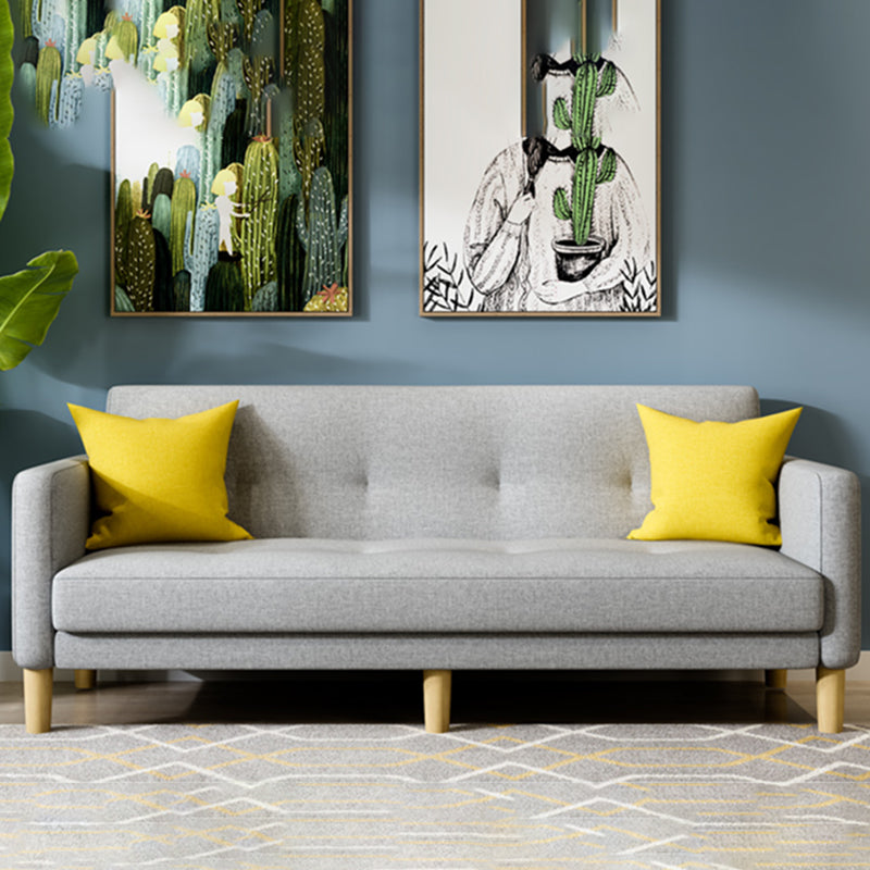 Tufted Split-Back Mid Century Modern Standard Square Arm Sofa Couch Clearhalo 'furn' 'furn_sofas' 'Furniture' 'furniture_sofas' 'Living Room Furniture' 'Sofa' 'sofas' 5072583