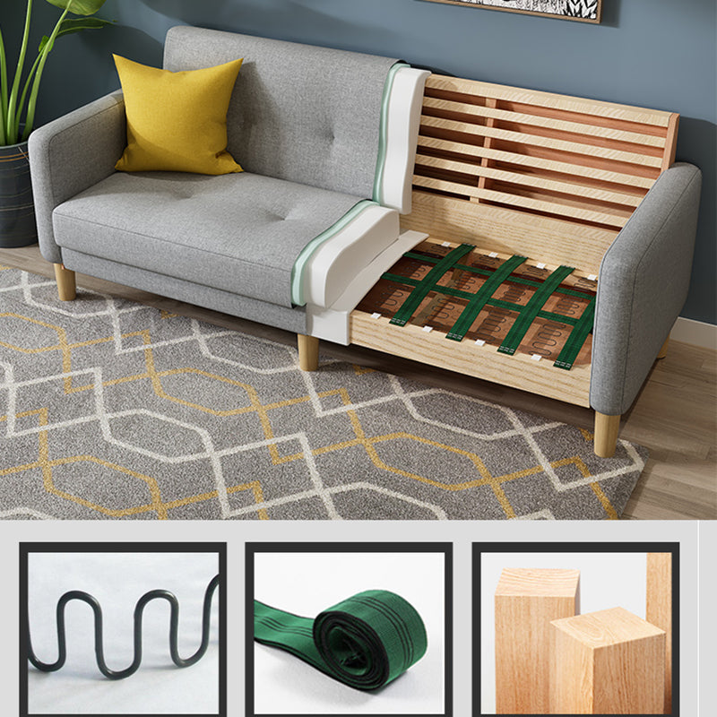 Tufted Split-Back Mid Century Modern Standard Square Arm Sofa Couch Clearhalo 'furn' 'furn_sofas' 'Furniture' 'furniture_sofas' 'Living Room Furniture' 'Sofa' 'sofas' 5072591