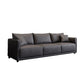 Faux Leather Sofa 29.52" D x 29.52" H Square Arm Sofa for Living Room Clearhalo 'furn' 'furn_sofas' 'Furniture' 'furniture_sofas' 'Living Room Furniture' 'Sofa' 'sofas' 5072642