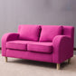 Linen Contemporary Sloped Arm Sofa Standard Sofa for Living Room, Apartment Rose Red Clearhalo 'furn' 'furn_sofas' 'Furniture' 'furniture_sofas' 'Living Room Furniture' 'Sofa' 'sofas' 5072655