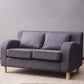 Linen Contemporary Sloped Arm Sofa Standard Sofa for Living Room, Apartment Dark Gray Clearhalo 'furn' 'furn_sofas' 'Furniture' 'furniture_sofas' 'Living Room Furniture' 'Sofa' 'sofas' 5072656