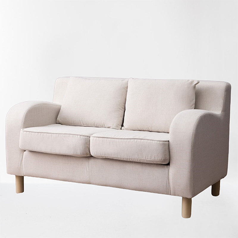 Linen Contemporary Sloped Arm Sofa Standard Sofa for Living Room, Apartment Clearhalo 'furn' 'furn_sofas' 'Furniture' 'furniture_sofas' 'Living Room Furniture' 'Sofa' 'sofas' 5072661