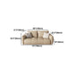 Faux Leather Sofa Sofa 37.40" D x 32.28" H Square Arm Sofa for Living Room Clearhalo 'furn' 'furn_sofas' 'Furniture' 'furniture_sofas' 'Living Room Furniture' 'Sofa' 'sofas' 5072683