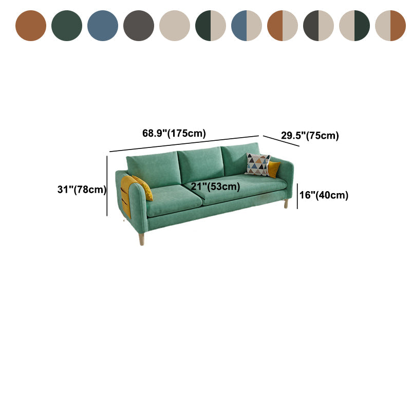 3 Seater Faux Leather Square Arm Sofa for Living Room with Storage Clearhalo 'furn' 'furn_sofas' 'Furniture' 'furniture_sofas' 'Living Room Furniture' 'Sofa' 'sofas' 5072698