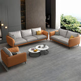 Stain Resistant Faux Leather Contemporary Standard Sofa Couch Clearhalo 'furn' 'furn_sofas' 'Furniture' 'furniture_sofas' 'Living Room Furniture' 'Sofa' 'sofas' 5072702