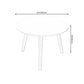 Traditional Style Cocktail Table White/wood Color Rubber Wood Round Coffee Table Clearhalo 'Coffee & Accent Tables' 'End & Side Tables' 'end_side_table' 'end_side_tables' 'furn' 'furn_end_side_tables' 'Furniture' 'furniture_end_side_table' 'Living Room Furniture' 5072742