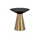 19.6"/21.6"/27.5" Tall Pedestal End Table Stainless Steel Round Side End Table Gold-Black Clearhalo 'Coffee & Accent Tables' 'End & Side Tables' 'end_side_table' 'end_side_tables' 'furn' 'furn_end_side_tables' 'Furniture' 'furniture_end_side_table' 'Living Room Furniture' 5072810