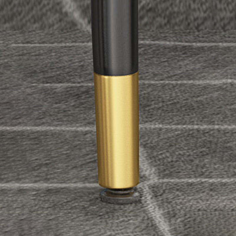 18.8" Tall Modern Ironcraft 4 Legs Black/white Slate Top Coffee Table Clearhalo 'Coffee & Accent Tables' 'Coffee Tables' 'coffee_tables' 'furn' 'furn_coffee_tables' 'Furniture' 'furniture_coffee_tables' 'Living Room Furniture' 5072940