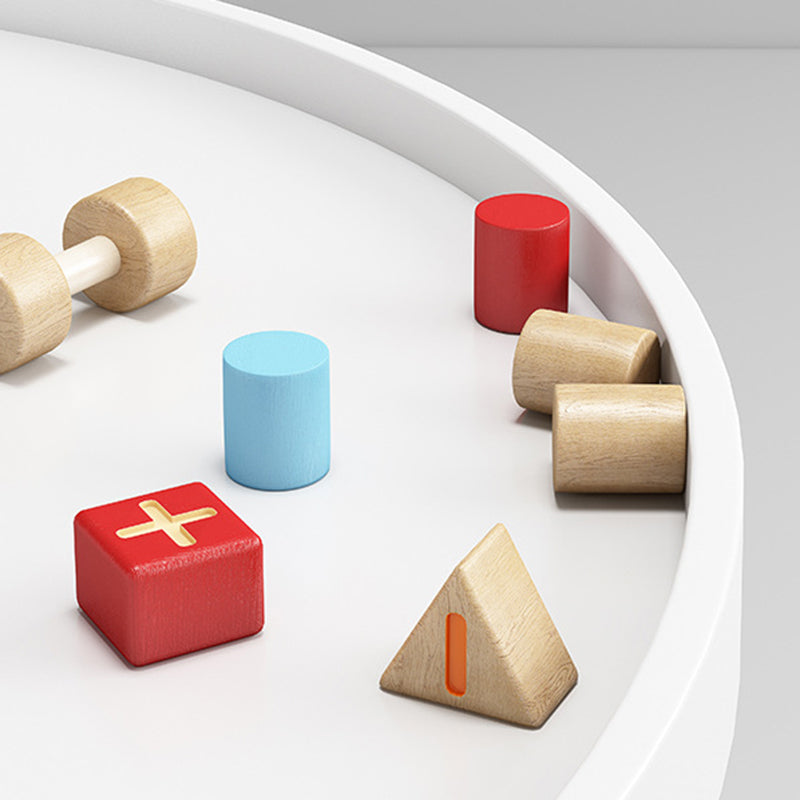 19.6"H Modern 3 Legs Wood Base Plastic Round Tray Top Coffee Table Clearhalo 'Coffee & Accent Tables' 'Coffee Tables' 'coffee_tables' 'furn' 'furn_coffee_tables' 'Furniture' 'furniture_coffee_tables' 'Living Room Furniture' 5072996