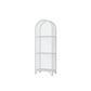 Modern Style Bookcase Standard Metal Closed Back Bookshelf for Home 15.7"L x 9.8"W x 45.7"H White Clearhalo 'Bookcases' 'furn' 'furn_bookcases' 'Furniture' 'furniture_bookcases' 'Office Furniture' 5073865