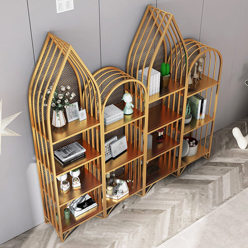 Modern Style Bookcase Standard Metal Closed Back Bookshelf for Home Clearhalo 'Bookcases' 'furn' 'furn_bookcases' 'Furniture' 'furniture_bookcases' 'Office Furniture' 5073875