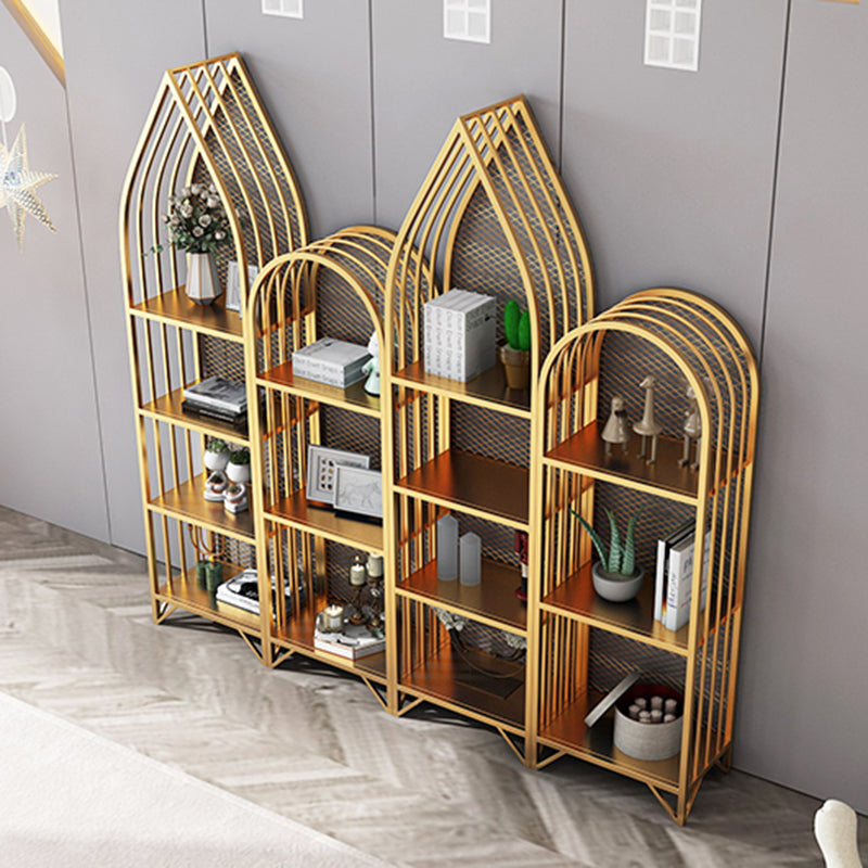 Modern Style Bookcase Standard Metal Closed Back Bookshelf for Home Clearhalo 'Bookcases' 'furn' 'furn_bookcases' 'Furniture' 'furniture_bookcases' 'Office Furniture' 5073877