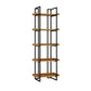 Metal Etagere Bookcase Contemporary Open Back Book Shelf for Home Office 23.6"L x 11.8"W x 72.8"H Clearhalo 'Bookcases' 'furn' 'furn_bookcases' 'Furniture' 'furniture_bookcases' 'Office Furniture' 5073893
