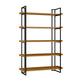 Metal Etagere Bookcase Contemporary Open Back Book Shelf for Home Office 59.1"L x 11.8"W x 72.8"H Clearhalo 'Bookcases' 'furn' 'furn_bookcases' 'Furniture' 'furniture_bookcases' 'Office Furniture' 5073900