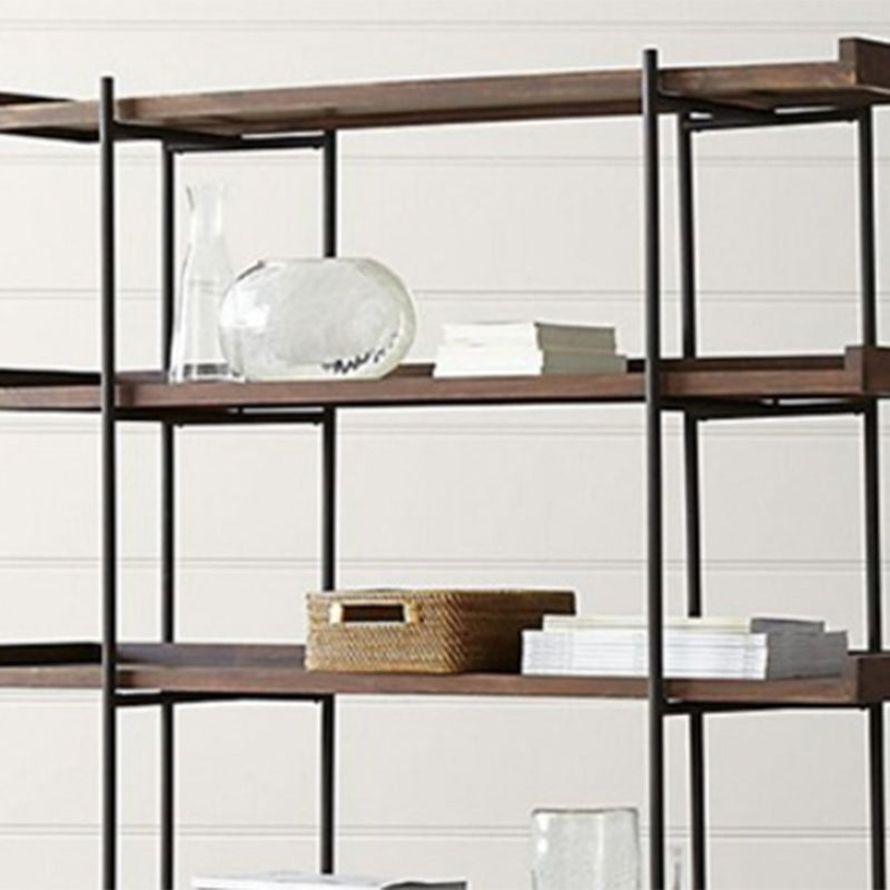 Metal Etagere Bookcase Contemporary Open Back Book Shelf for Home Office Clearhalo 'Bookcases' 'furn' 'furn_bookcases' 'Furniture' 'furniture_bookcases' 'Office Furniture' 5073902