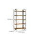 Metal Etagere Bookcase Contemporary Open Back Book Shelf for Home Office Clearhalo 'Bookcases' 'furn' 'furn_bookcases' 'Furniture' 'furniture_bookcases' 'Office Furniture' 5073904
