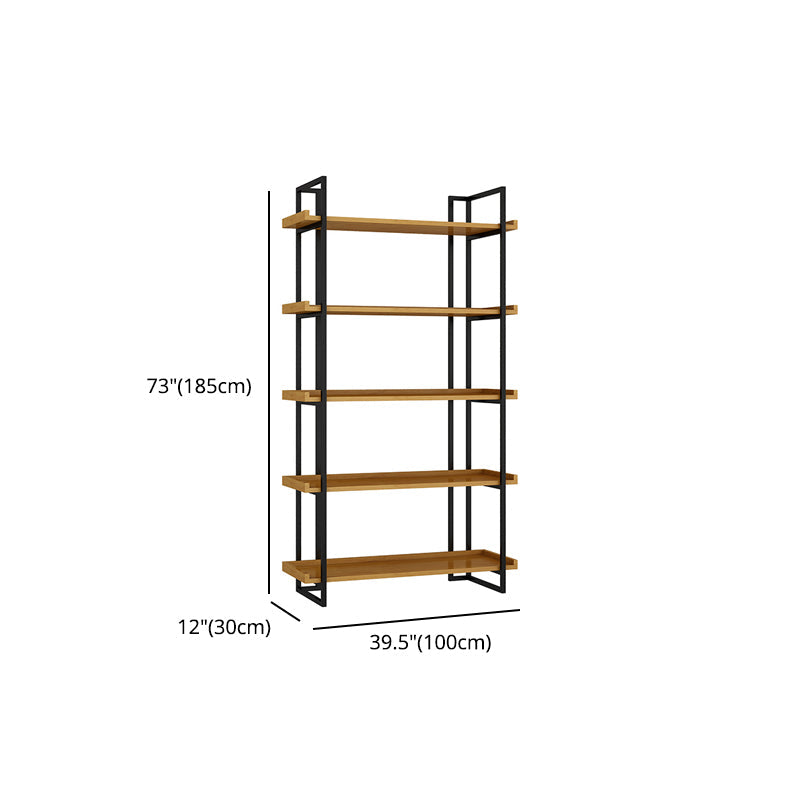 Metal Etagere Bookcase Contemporary Open Back Book Shelf for Home Office Clearhalo 'Bookcases' 'furn' 'furn_bookcases' 'Furniture' 'furniture_bookcases' 'Office Furniture' 5073904
