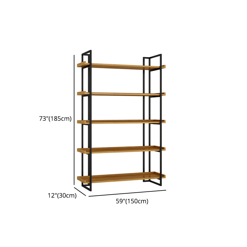 Metal Etagere Bookcase Contemporary Open Back Book Shelf for Home Office Clearhalo 'Bookcases' 'furn' 'furn_bookcases' 'Furniture' 'furniture_bookcases' 'Office Furniture' 5073905