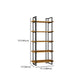 Metal Etagere Bookcase Contemporary Open Back Book Shelf for Home Office Clearhalo 'Bookcases' 'furn' 'furn_bookcases' 'Furniture' 'furniture_bookcases' 'Office Furniture' 5073907