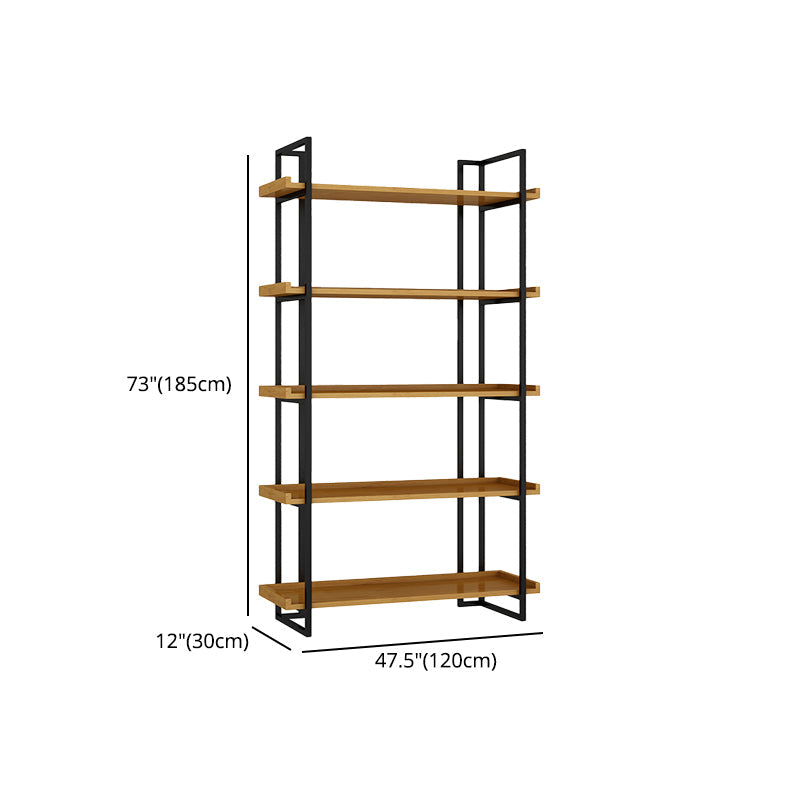 Metal Etagere Bookcase Contemporary Open Back Book Shelf for Home Office Clearhalo 'Bookcases' 'furn' 'furn_bookcases' 'Furniture' 'furniture_bookcases' 'Office Furniture' 5073908
