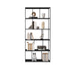 76.77"H Bookshelf Contemporary Style Open Back Black Bookcase for Home Office 35.4"L x 11.8"W x 76.8"H Black Clearhalo 'Bookcases' 'furn' 'furn_bookcases' 'Furniture' 'furniture_bookcases' 'Office Furniture' 5073911