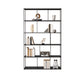 76.77"H Bookshelf Contemporary Style Open Back Black Bookcase for Home Office 47.2"L x 11.8"W x 76.8"H Black Clearhalo 'Bookcases' 'furn' 'furn_bookcases' 'Furniture' 'furniture_bookcases' 'Office Furniture' 5073915
