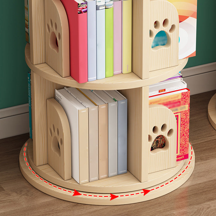 Contemporary Style Bookshelf Natural Solid Wood Bookcase for Home Office Clearhalo 'Bookcases' 'furn' 'furn_bookcases' 'Furniture' 'furniture_bookcases' 'Office Furniture' 5073932