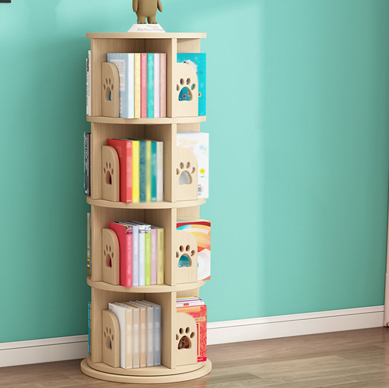 Contemporary Style Bookshelf Natural Solid Wood Bookcase for Home Office Clearhalo 'Bookcases' 'furn' 'furn_bookcases' 'Furniture' 'furniture_bookcases' 'Office Furniture' 5073948