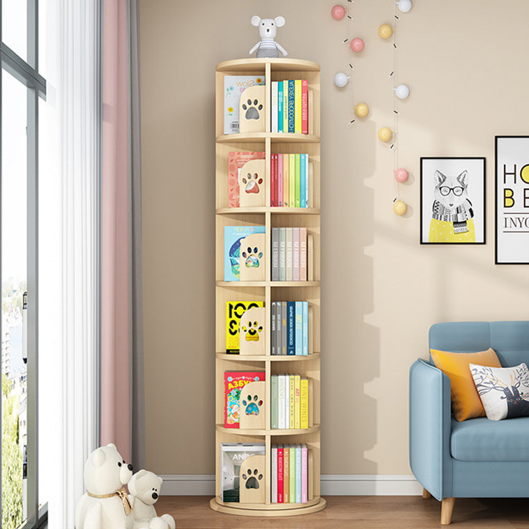 Contemporary Style Bookshelf Natural Solid Wood Bookcase for Home Office Clearhalo 'Bookcases' 'furn' 'furn_bookcases' 'Furniture' 'furniture_bookcases' 'Office Furniture' 5073950