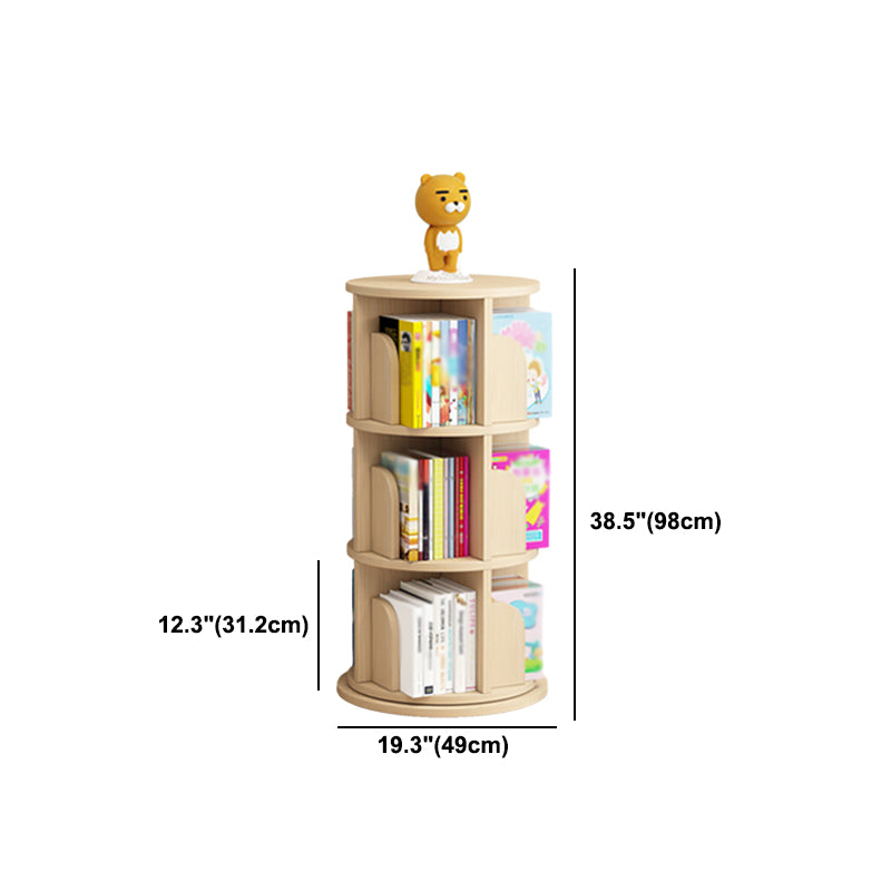 Contemporary Style Bookshelf Natural Solid Wood Bookcase for Home Office Clearhalo 'Bookcases' 'furn' 'furn_bookcases' 'Furniture' 'furniture_bookcases' 'Office Furniture' 5073952