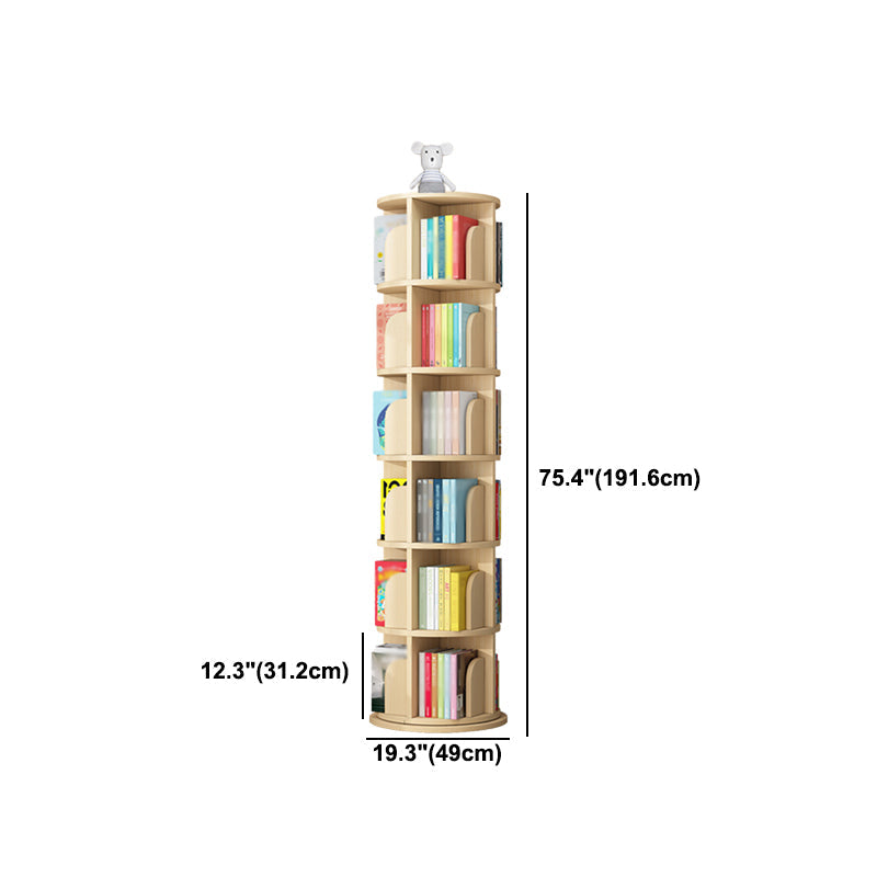 Contemporary Style Bookshelf Natural Solid Wood Bookcase for Home Office Clearhalo 'Bookcases' 'furn' 'furn_bookcases' 'Furniture' 'furniture_bookcases' 'Office Furniture' 5073955