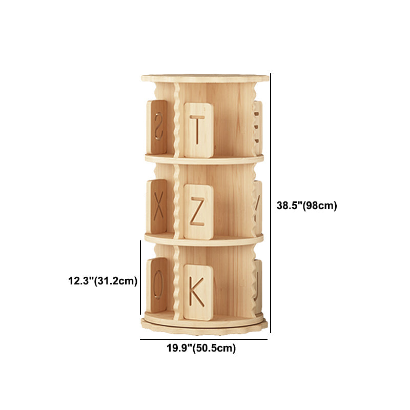 Contemporary Style Bookshelf Natural Solid Wood Bookcase for Home Office Clearhalo 'Bookcases' 'furn' 'furn_bookcases' 'Furniture' 'furniture_bookcases' 'Office Furniture' 5073957