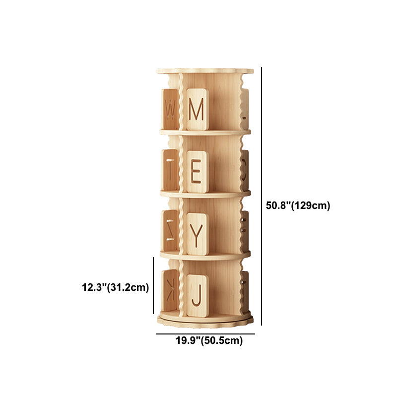 Contemporary Style Bookshelf Natural Solid Wood Bookcase for Home Office Clearhalo 'Bookcases' 'furn' 'furn_bookcases' 'Furniture' 'furniture_bookcases' 'Office Furniture' 5073958