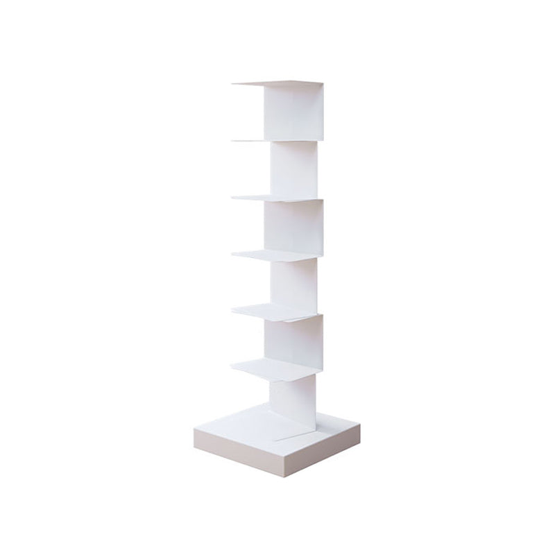 Closed Back Bookshelf Contemporary Style Invisible Bookcase for Study Room 13.8"L x 13.8"W x 42.9"H White Clearhalo 'Bookcases' 'furn' 'furn_bookcases' 'Furniture' 'furniture_bookcases' 'Office Furniture' 5073963