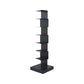 Closed Back Bookshelf Contemporary Style Invisible Bookcase for Study Room 13.8"L x 13.8"W x 49.6"H Black Clearhalo 'Bookcases' 'furn' 'furn_bookcases' 'Furniture' 'furniture_bookcases' 'Office Furniture' 5073966