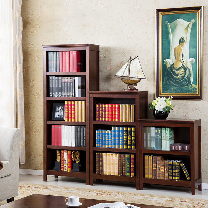 Contemporary Style Bookshelf Solid Wood Closed Back Bookcase for Office and Home Clearhalo 'Bookcases' 'furn' 'furn_bookcases' 'Furniture' 'furniture_bookcases' 'Office Furniture' 5073991