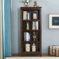 Contemporary Style Bookshelf Solid Wood Closed Back Bookcase for Office and Home 23.6"L x 13.6"W x 60.2"H Coffee Clearhalo 'Bookcases' 'furn' 'furn_bookcases' 'Furniture' 'furniture_bookcases' 'Office Furniture' 5073992