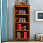 Contemporary Style Bookshelf Solid Wood Closed Back Bookcase for Office and Home 23.6"L x 13.6"W x 60.2"H Brown Clearhalo 'Bookcases' 'furn' 'furn_bookcases' 'Furniture' 'furniture_bookcases' 'Office Furniture' 5073993