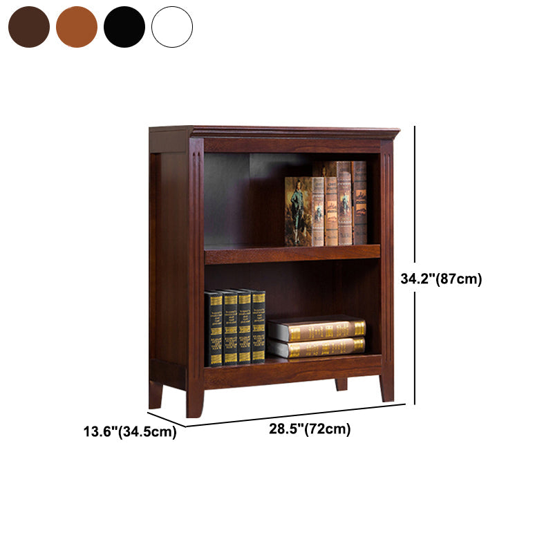 Contemporary Style Bookshelf Solid Wood Closed Back Bookcase for Office and Home Clearhalo 'Bookcases' 'furn' 'furn_bookcases' 'Furniture' 'furniture_bookcases' 'Office Furniture' 5074010