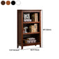 Contemporary Style Bookshelf Solid Wood Closed Back Bookcase for Office and Home Clearhalo 'Bookcases' 'furn' 'furn_bookcases' 'Furniture' 'furniture_bookcases' 'Office Furniture' 5074011