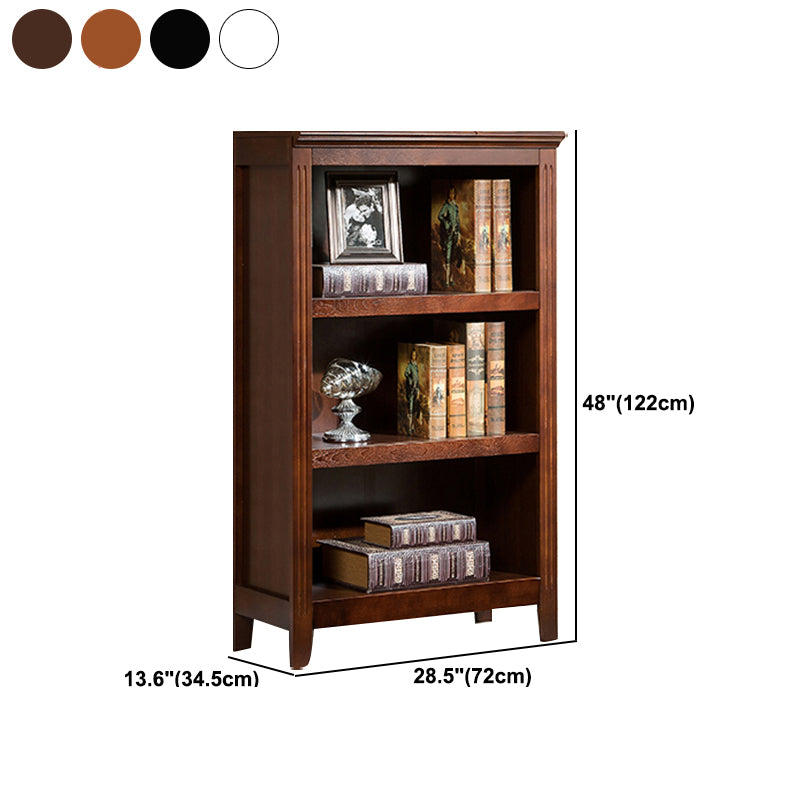 Contemporary Style Bookshelf Solid Wood Closed Back Bookcase for Office and Home Clearhalo 'Bookcases' 'furn' 'furn_bookcases' 'Furniture' 'furniture_bookcases' 'Office Furniture' 5074011