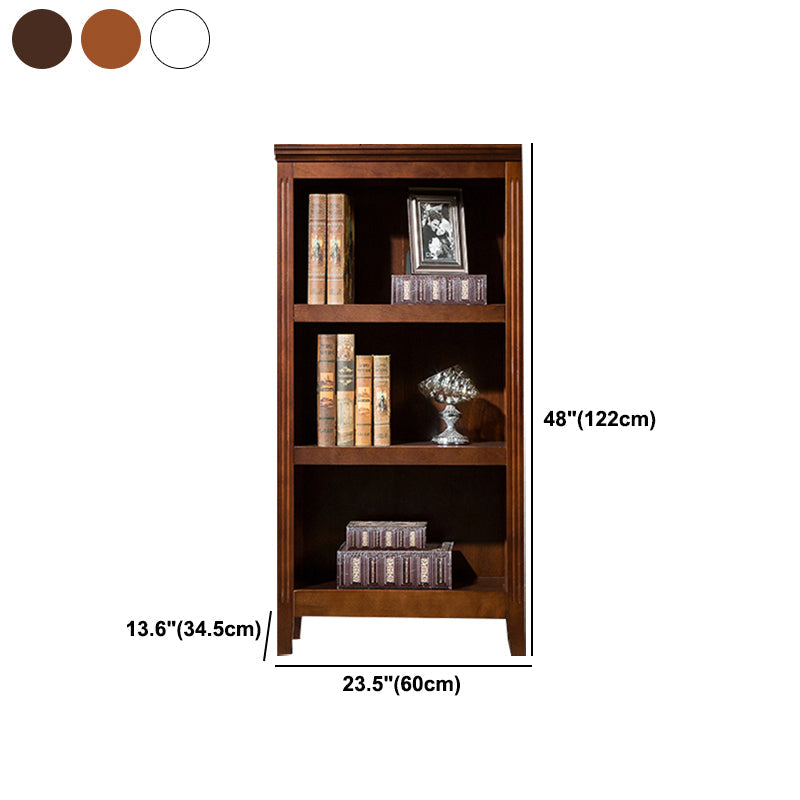 Contemporary Style Bookshelf Solid Wood Closed Back Bookcase for Office and Home Clearhalo 'Bookcases' 'furn' 'furn_bookcases' 'Furniture' 'furniture_bookcases' 'Office Furniture' 5074012