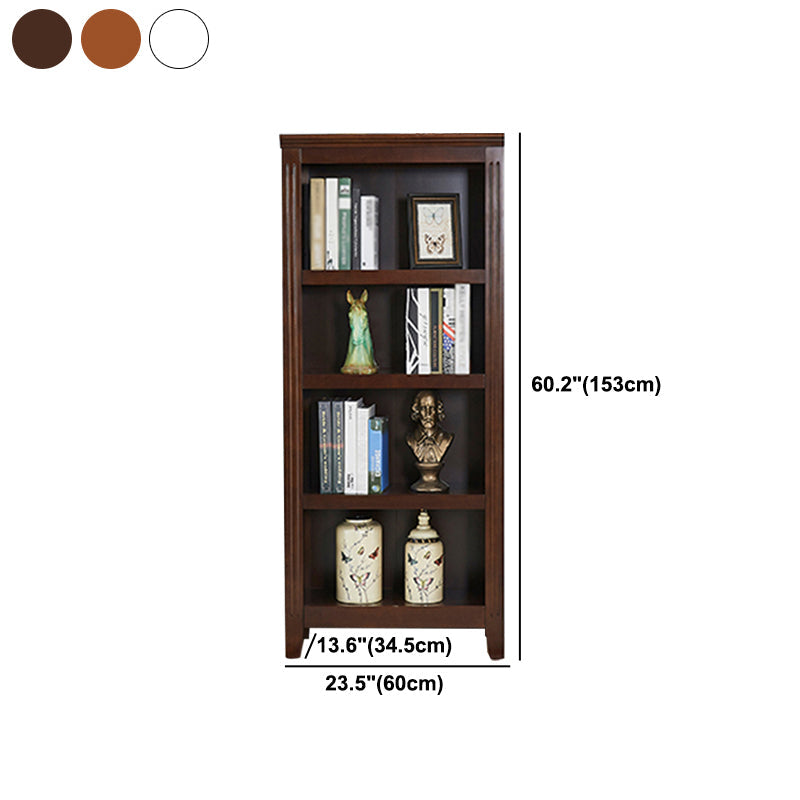 Contemporary Style Bookshelf Solid Wood Closed Back Bookcase for Office and Home Clearhalo 'Bookcases' 'furn' 'furn_bookcases' 'Furniture' 'furniture_bookcases' 'Office Furniture' 5074013