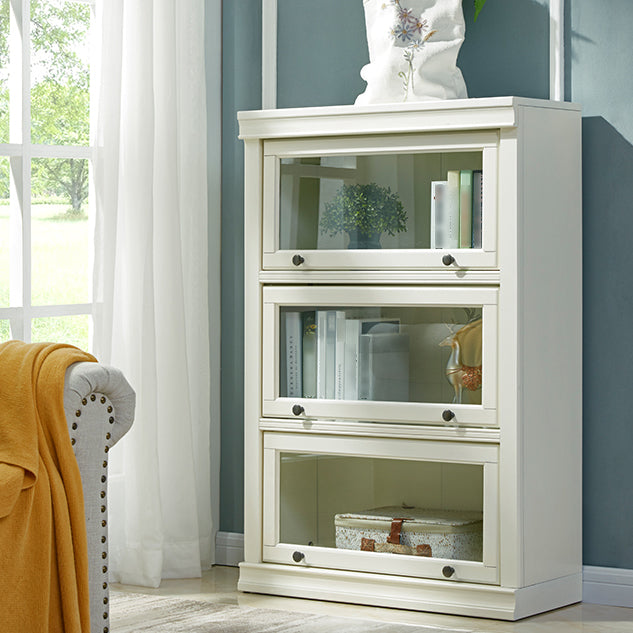Contemporary Style Bookshelf with Door White Bookcase for Office and Study Room Clearhalo 'Bookcases' 'furn' 'furn_bookcases' 'Furniture' 'furniture_bookcases' 'Office Furniture' 5074019