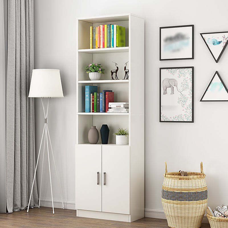 Manufactured Wood Standard Bookshelf Contemporary Closed Back Vertical Bookshelf Clearhalo 'Bookcases' 'Furniture' 'furniture_bookcases' 'Office Furniture' 5074032