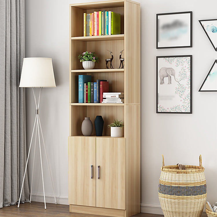 Manufactured Wood Standard Bookshelf Contemporary Closed Back Vertical Bookshelf Clearhalo 'Bookcases' 'Furniture' 'furniture_bookcases' 'Office Furniture' 5074038