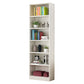 Manufactured Wood Standard Bookshelf Contemporary Closed Back Vertical Bookshelf White 23.6"L x 9.4"W x 70.9"H Bookcases Clearhalo 'Bookcases' 'Furniture' 'furniture_bookcases' 'Office Furniture' 5074041