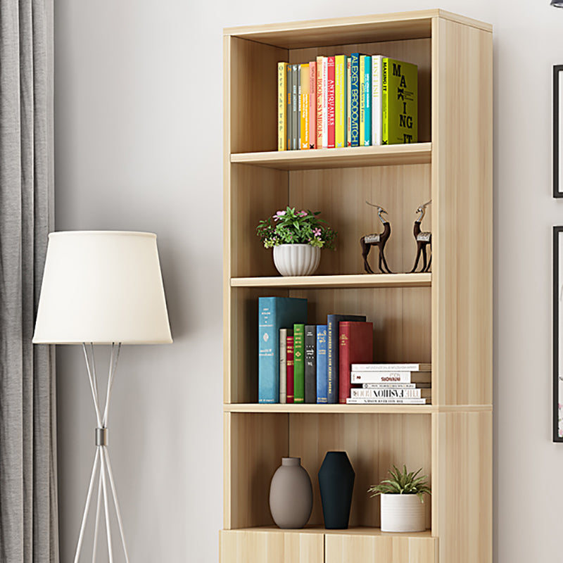 Manufactured Wood Standard Bookshelf Contemporary Closed Back Vertical Bookshelf Clearhalo 'Bookcases' 'Furniture' 'furniture_bookcases' 'Office Furniture' 5074043